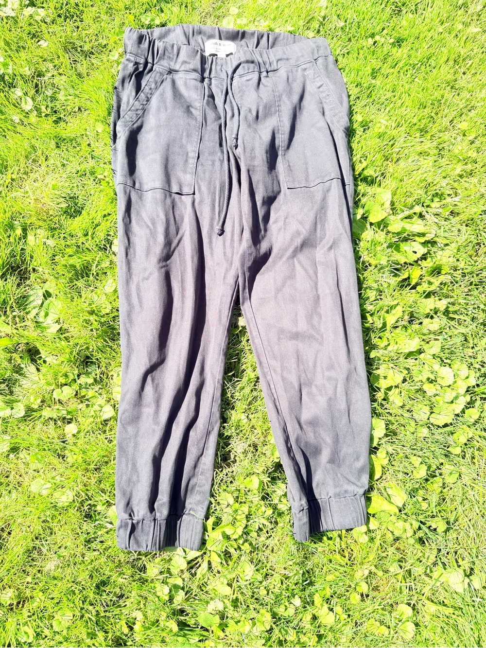 cloth & stone Men's Charcoal Drawstring Jogger Pants